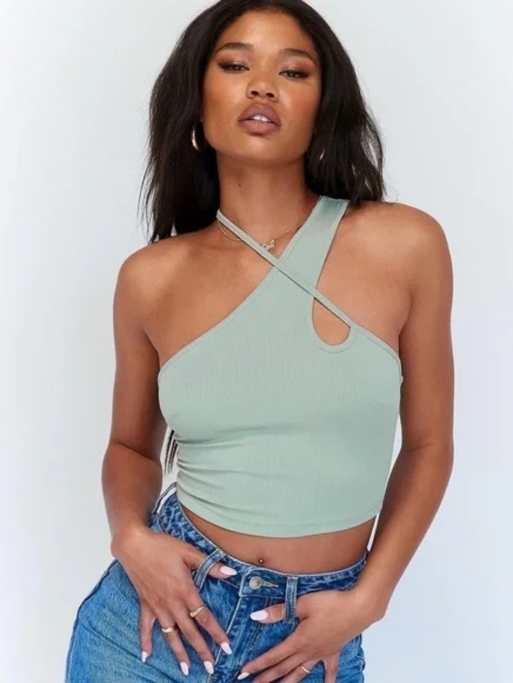 Princess Polly | NWT Malachi Top Sage Size 8